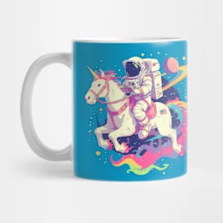 astronaut ride unicorn Mug